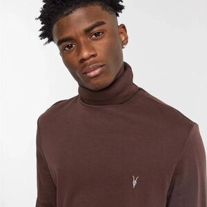 All Saints Parlour long sleeve neck roll sweater turtle roll neck sweater XL